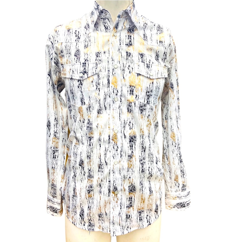 Men’s Snap Button Western Dress Shirt